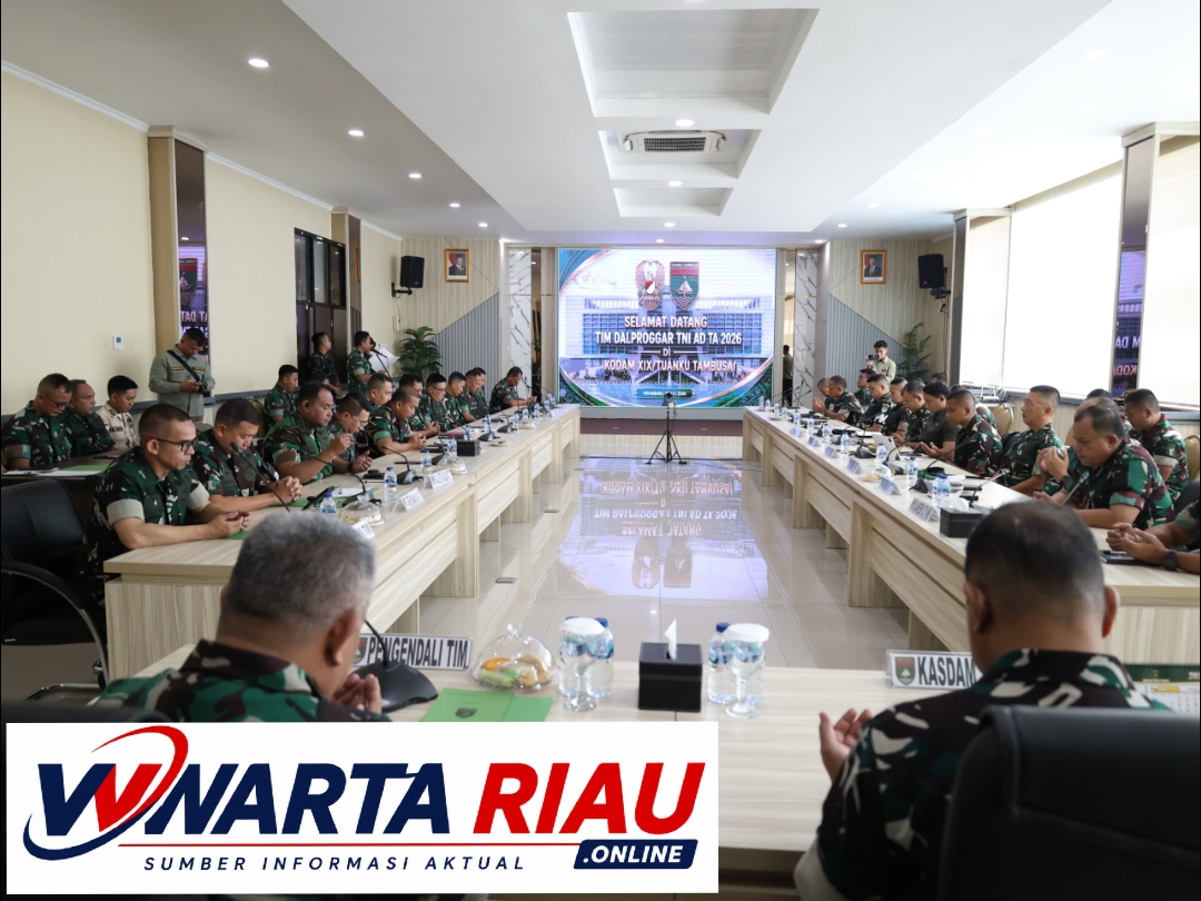 Kodam XIX/Tuanku Tambusai Evaluasi Progjagar 2026, Sinkronkan Pelaksanaan Program Hingga Satuan Jajaran